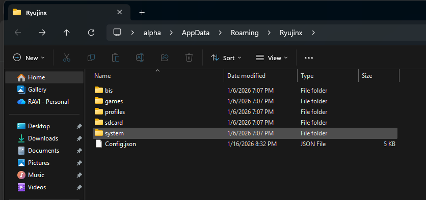 Locate the System Folder