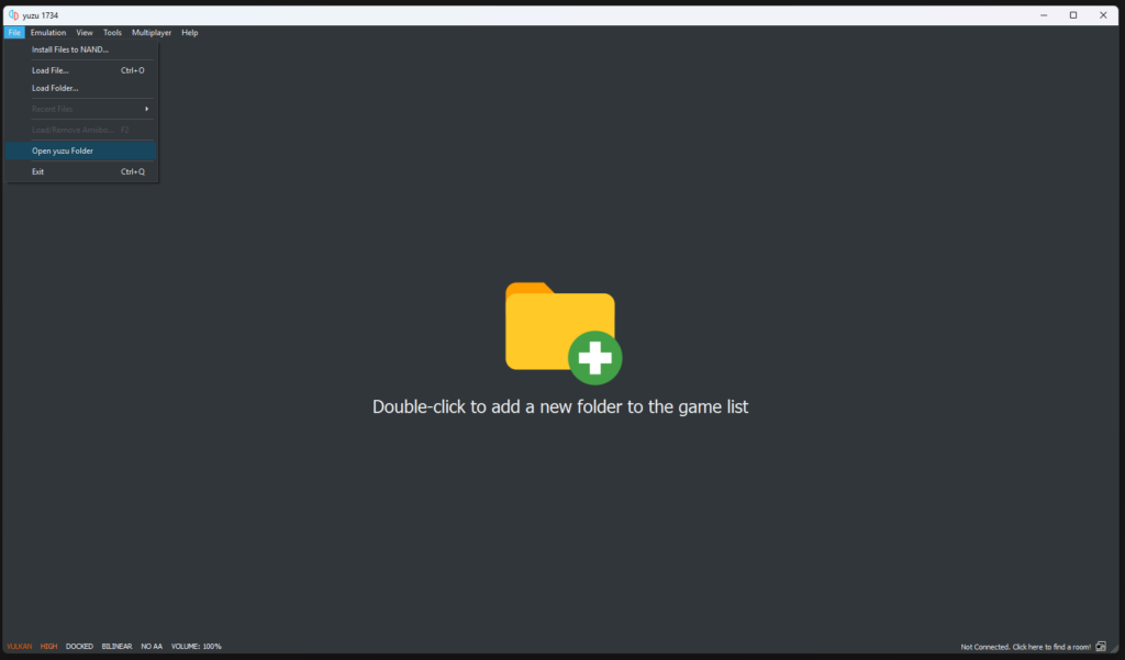 Open Yuzu Folder.
